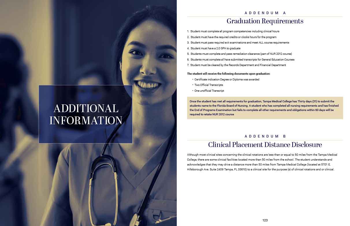 catalog pages from Tampa Medical College