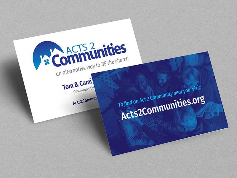 Acts 2 Communities business cards